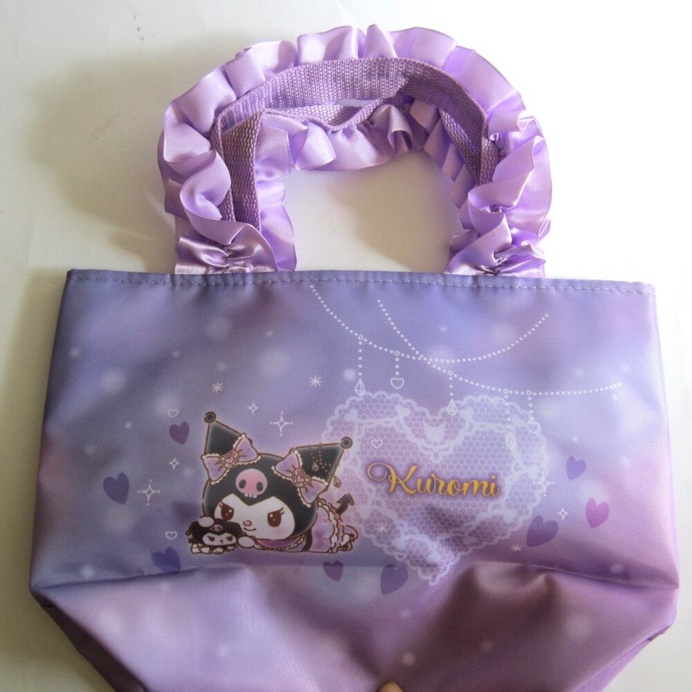 Kuromi Lavender Purple Ruffles Tote Bag Sanrio - Picture 2 of 8